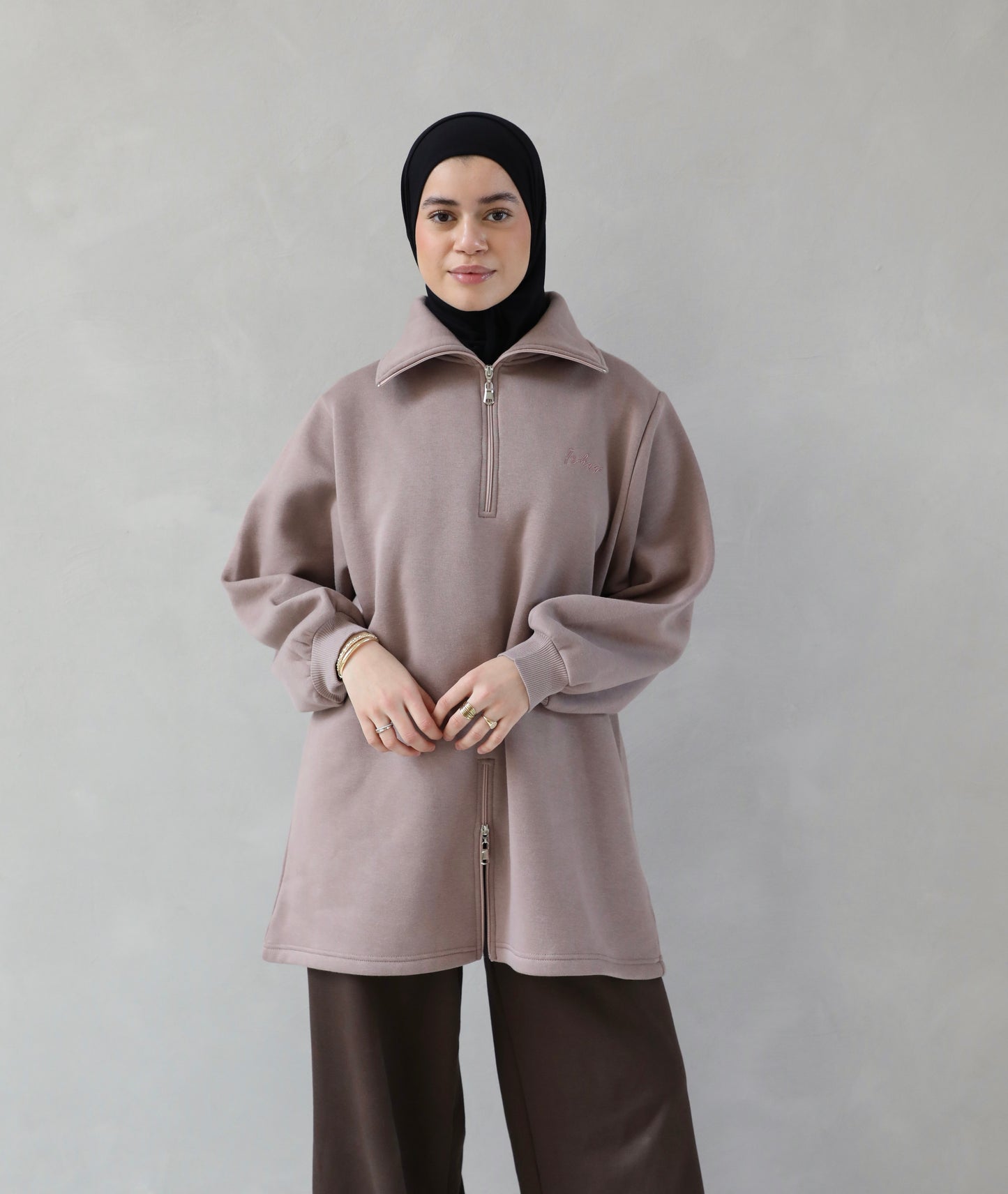 Irhaa dubble zip sweater