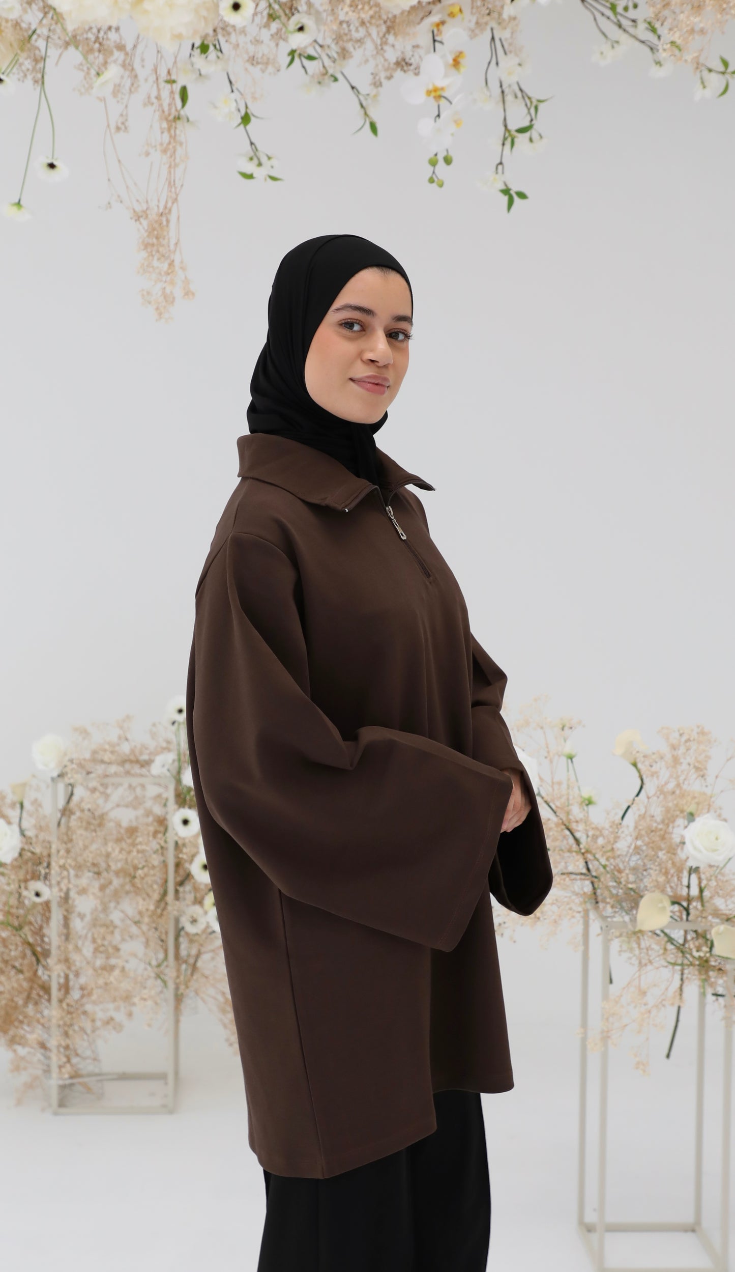 Irhaa oversized zip shirt