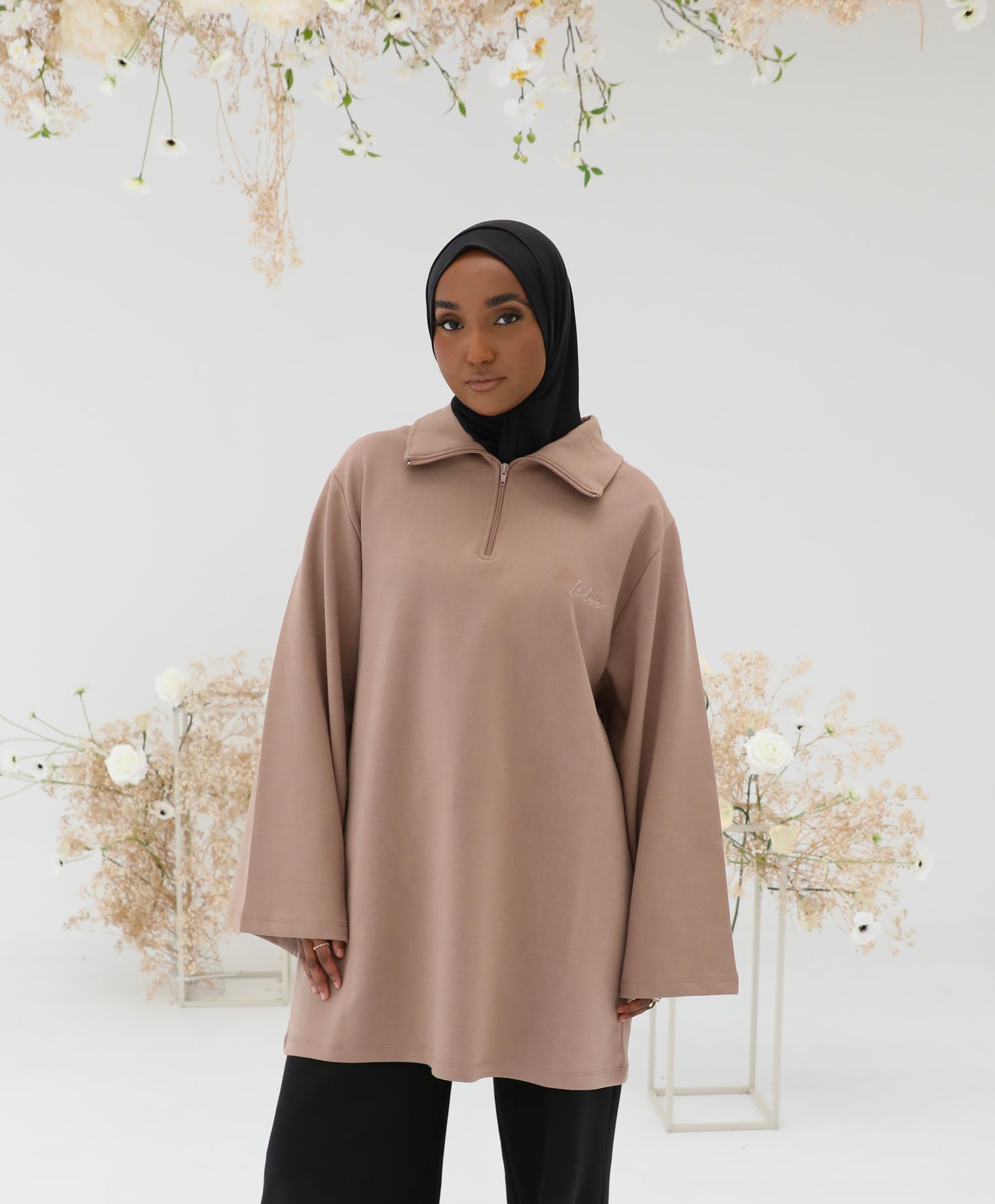 Irhaa oversized zip shirt