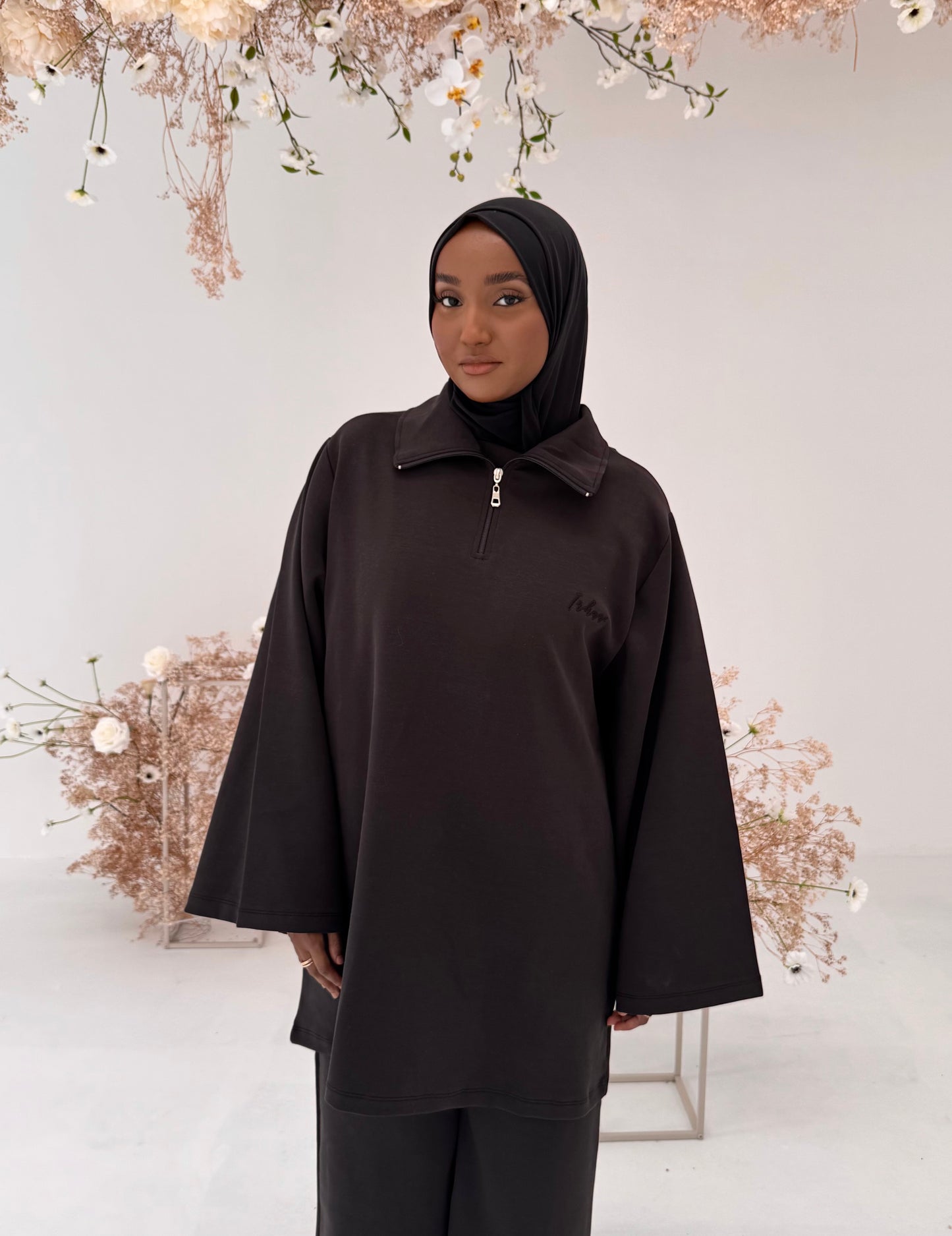 Irhaa oversized zip shirt