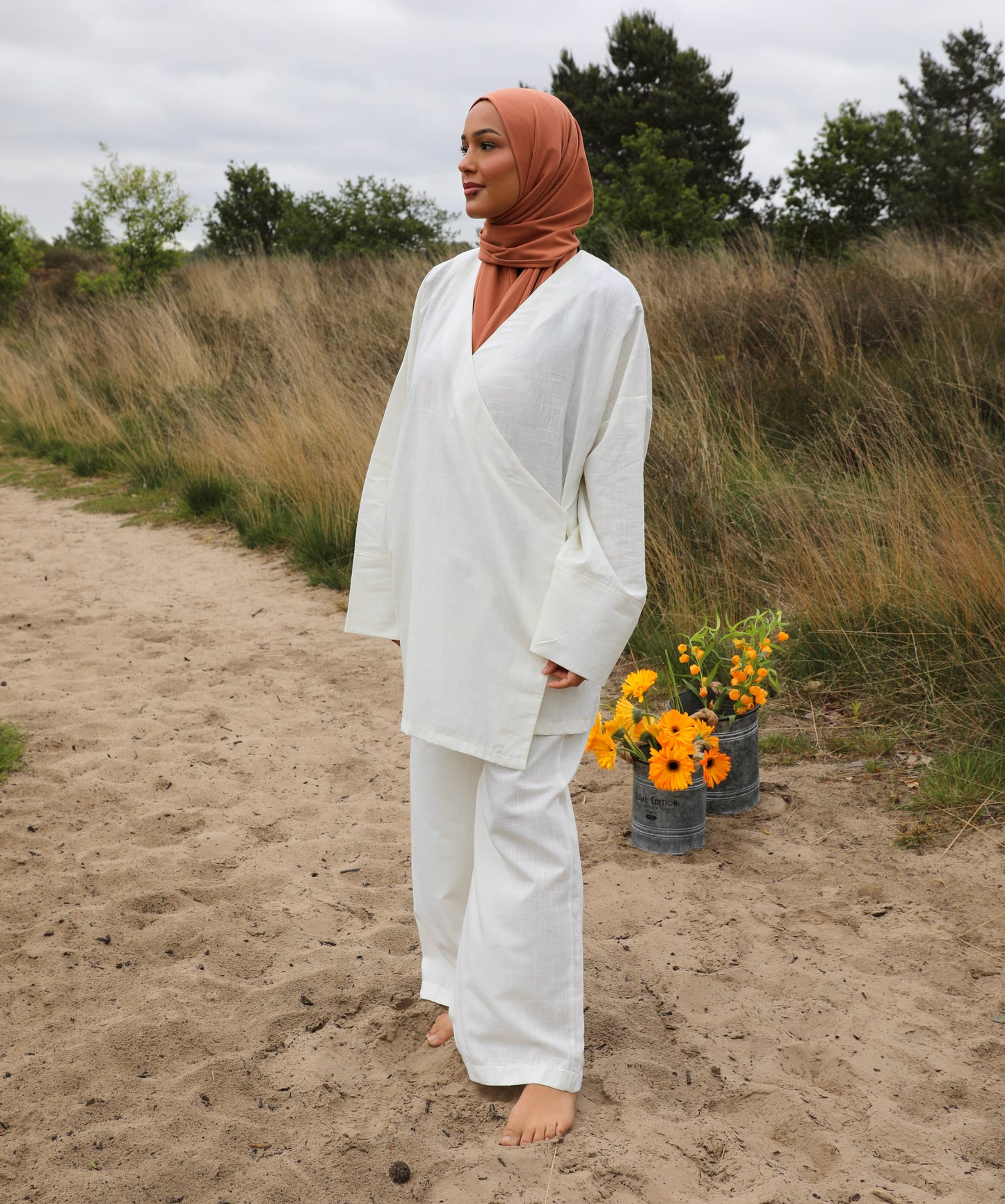 Oversized linen set