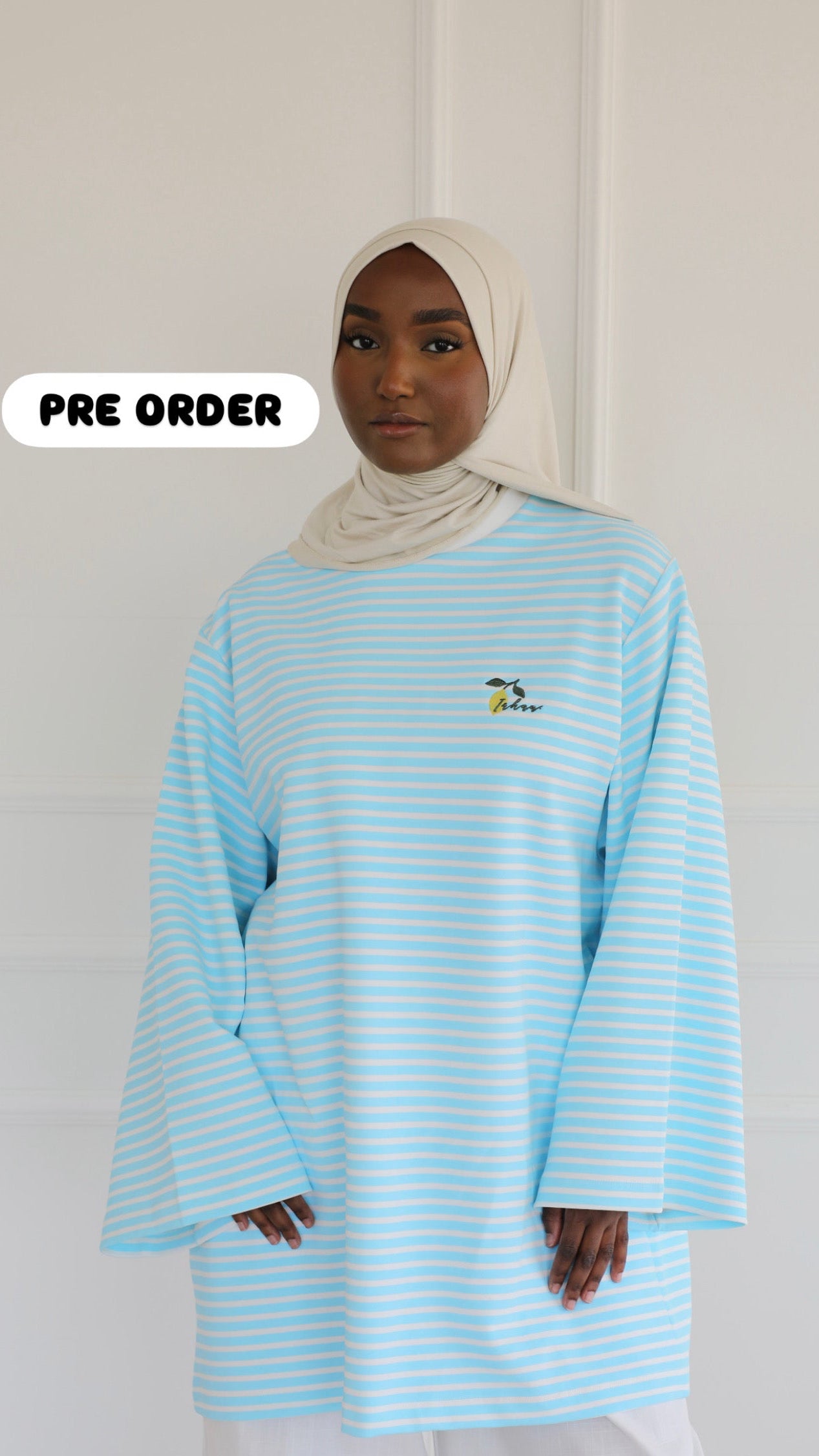Striped shirt with lemon