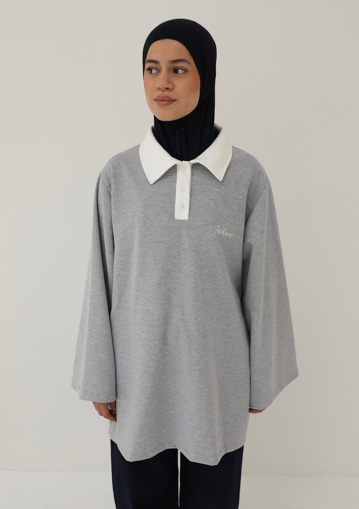 Oversized polo shirt