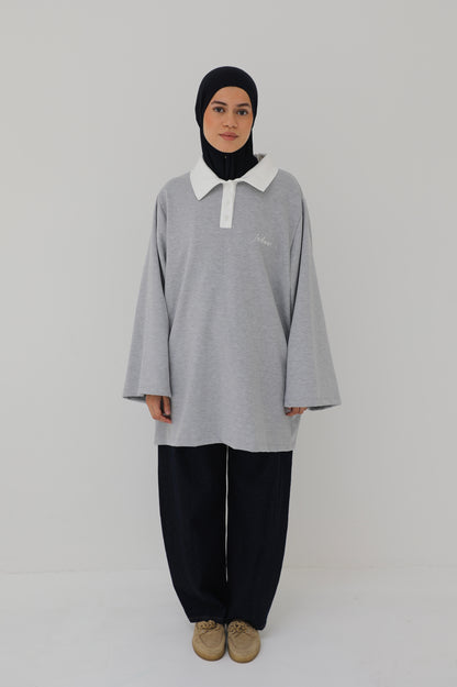 Oversized polo shirt