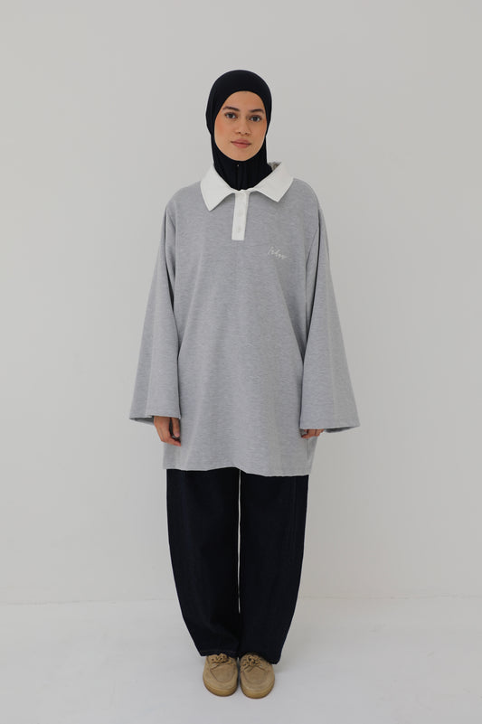 Oversized polo shirt