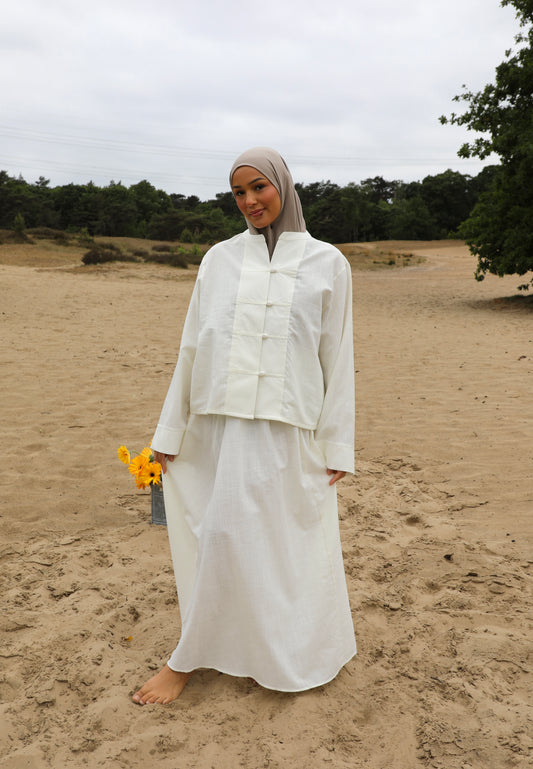 Linen skirt set