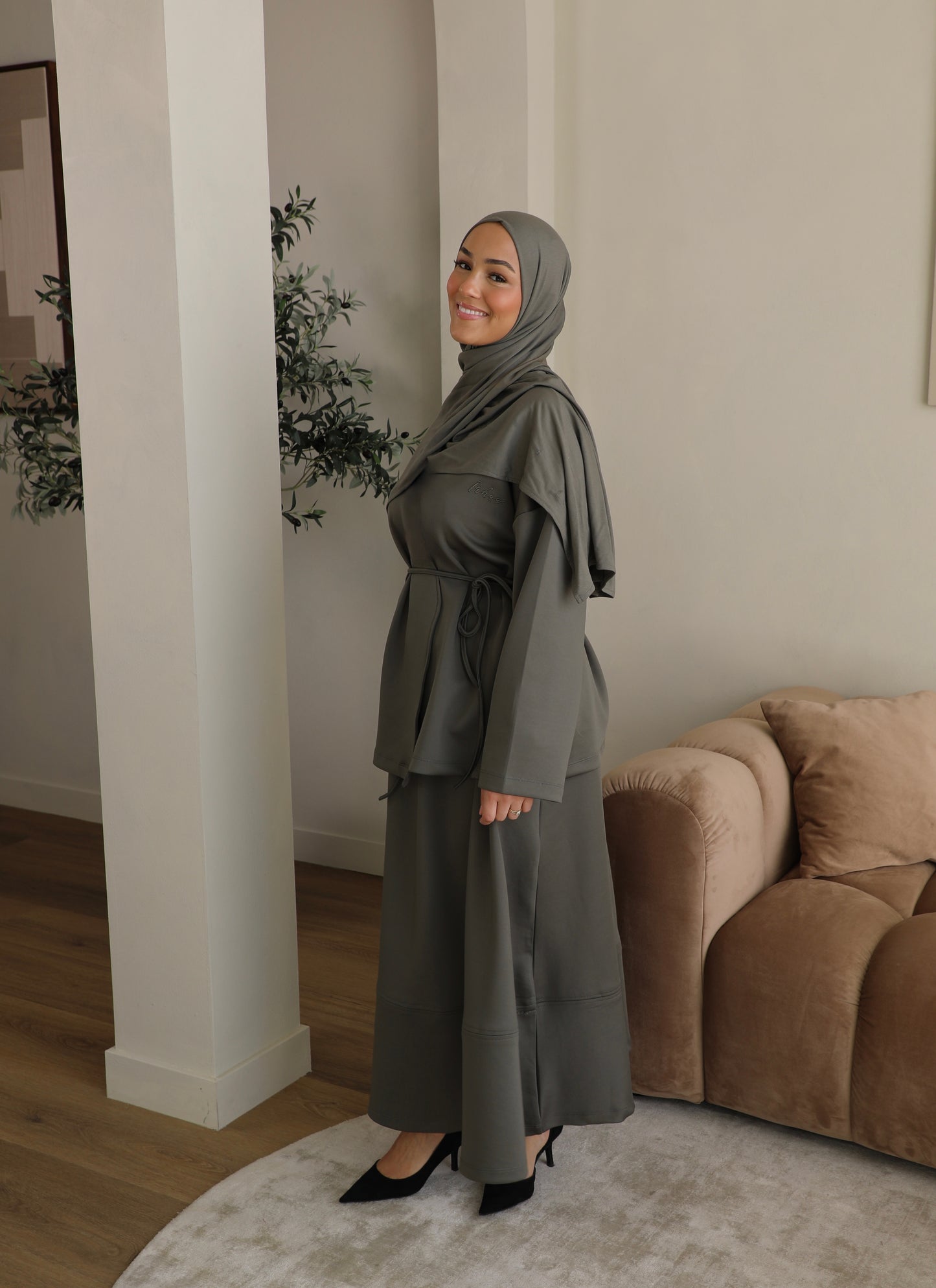 Skirt with vest