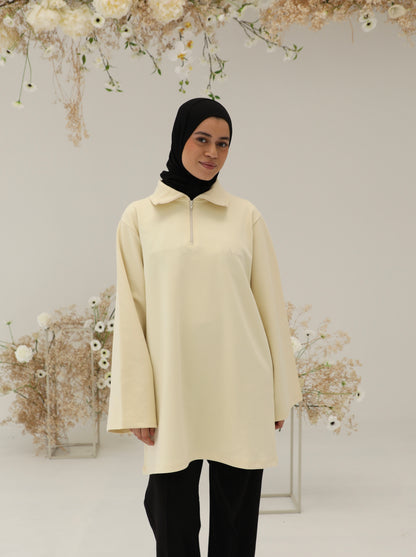 Irhaa oversized zip shirt