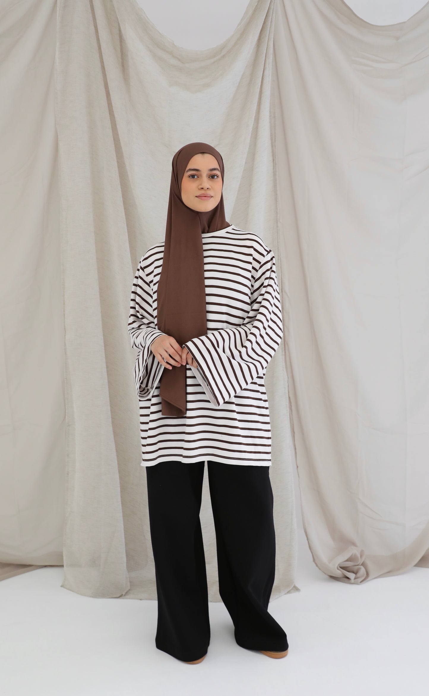 Striped oversized shirt