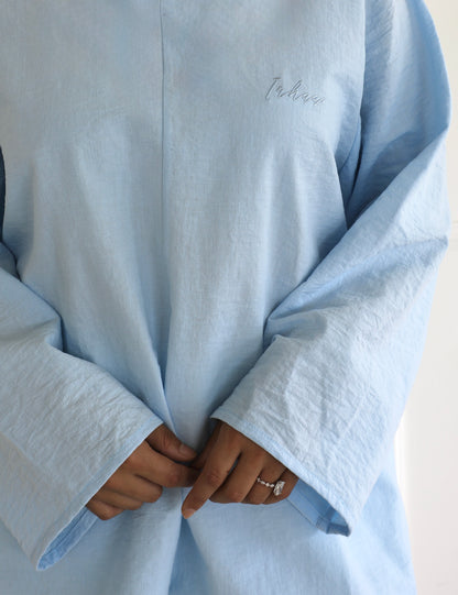 Highneck linen shirt