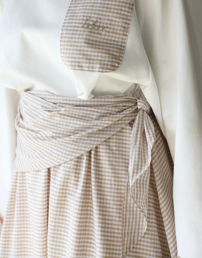 Balloon skirt with scarf