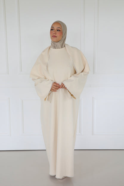 Irhaa dress with lace detail & scarf