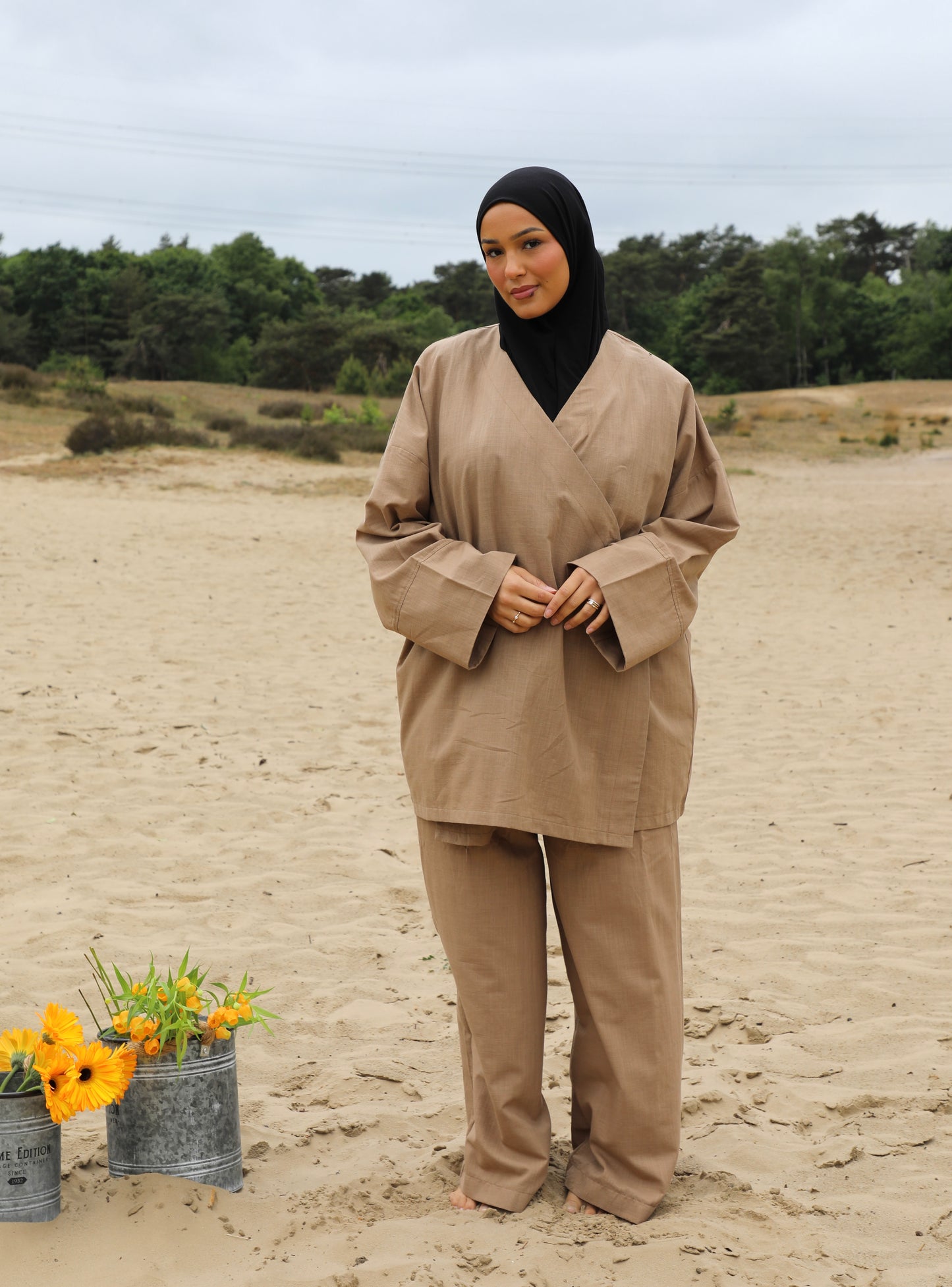 Oversized linen set