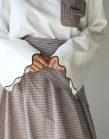 Balloon skirt with scarf