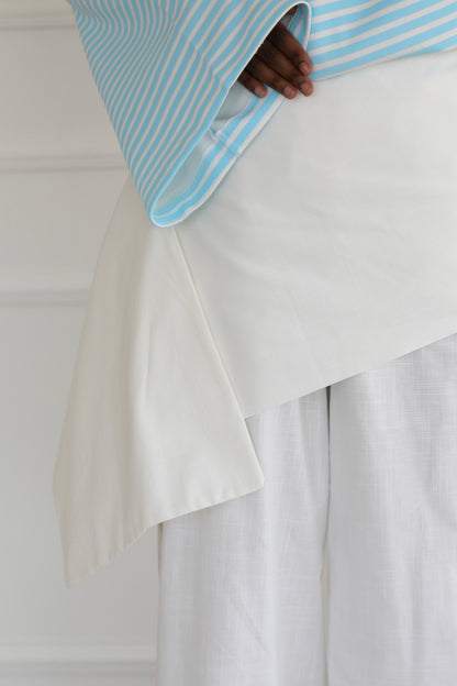 Linen pants with scarf