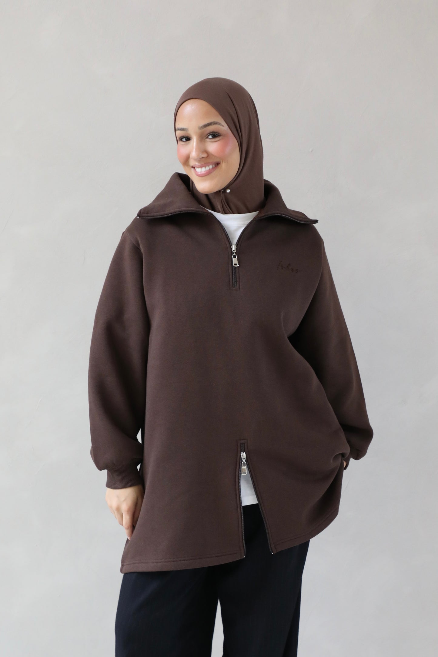 Irhaa dubble zip sweater