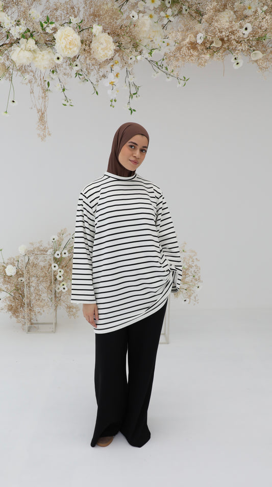 Striped oversized shirt