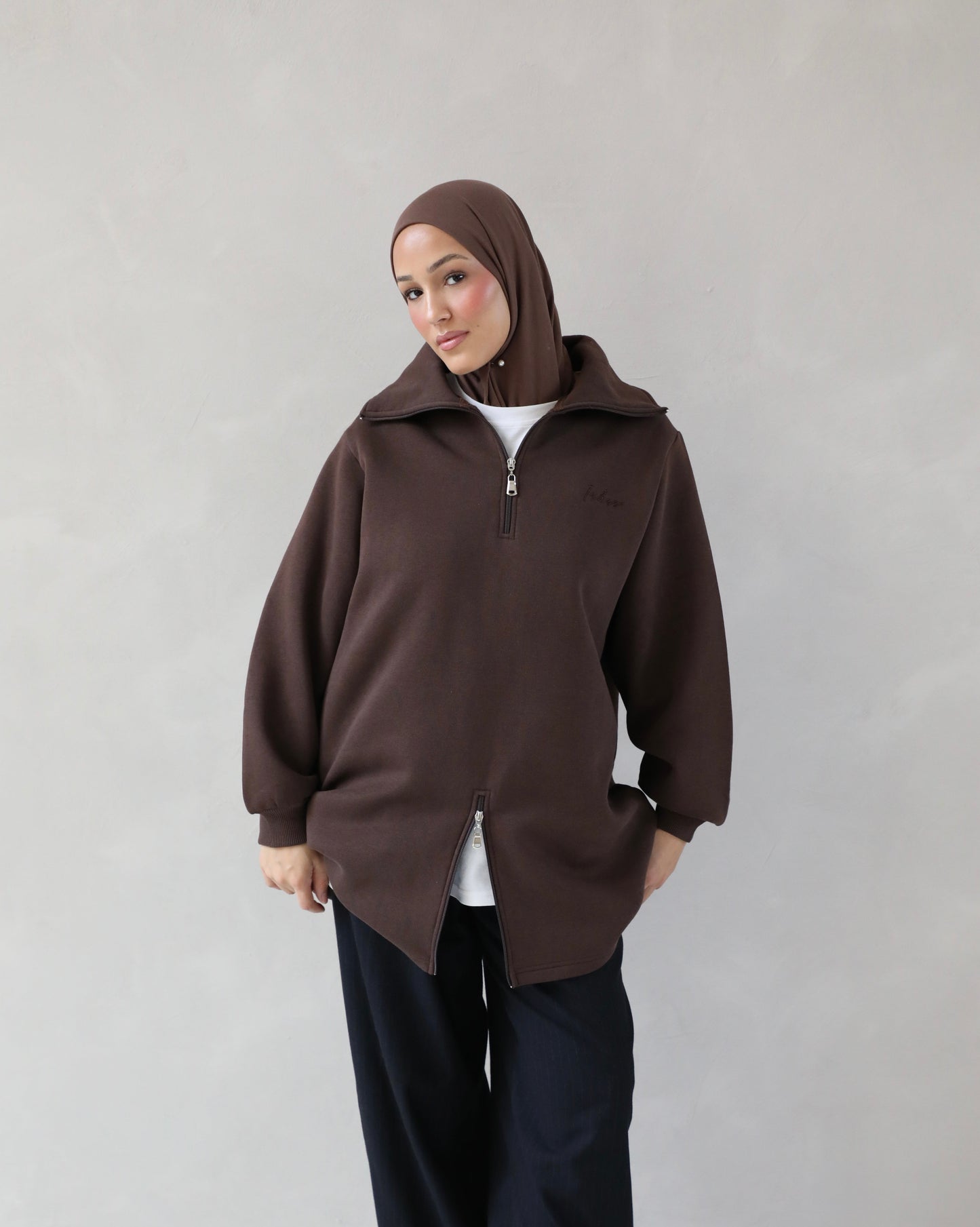 Irhaa dubble zip sweater