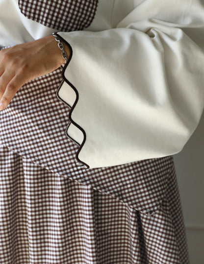 Balloon skirt with scarf
