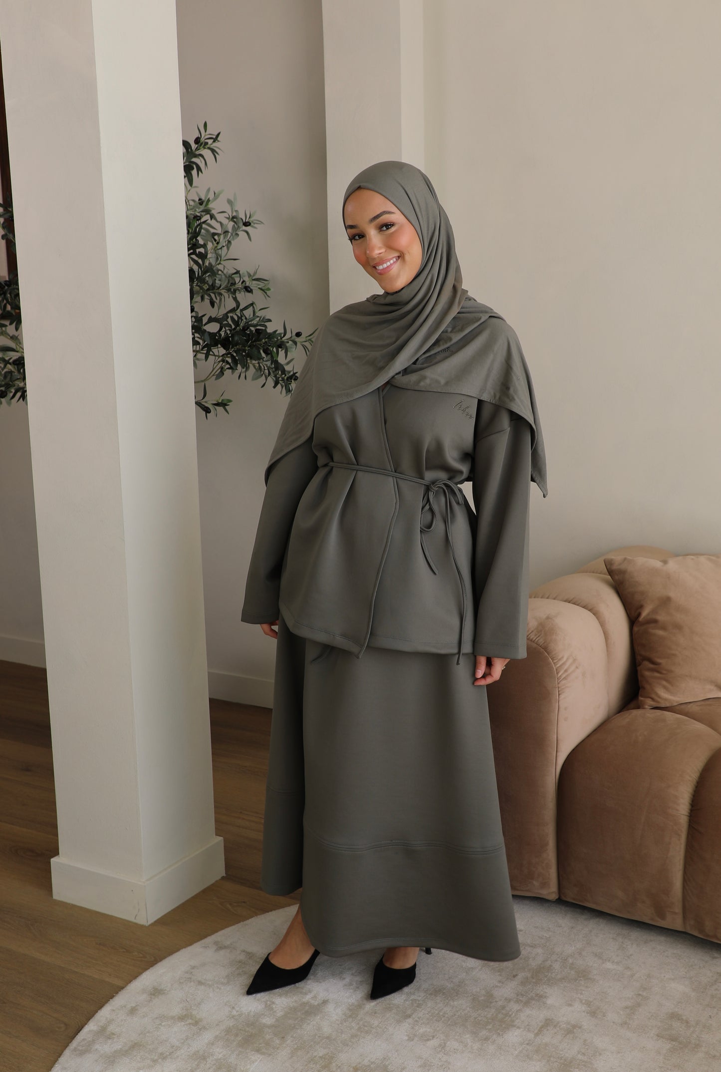 Skirt with vest