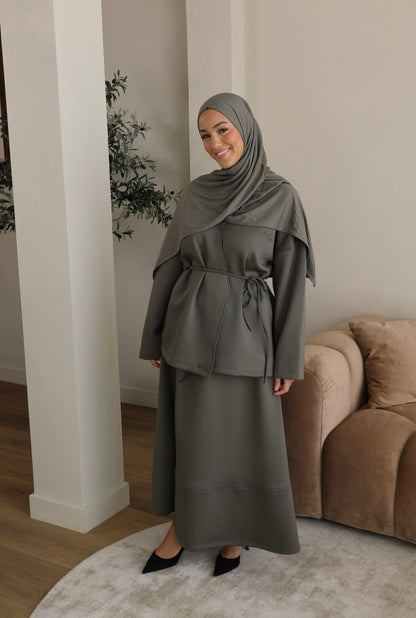 Skirt with vest