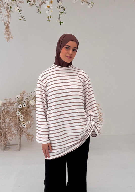 Striped oversized shirt