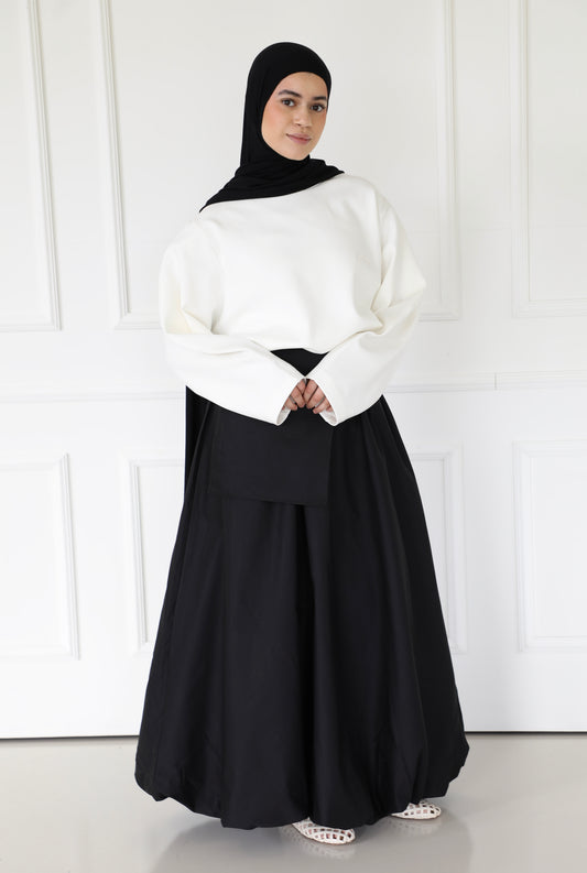Balloon skirt with pocket