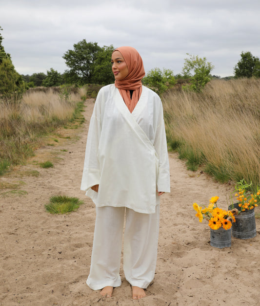 Oversized linen set