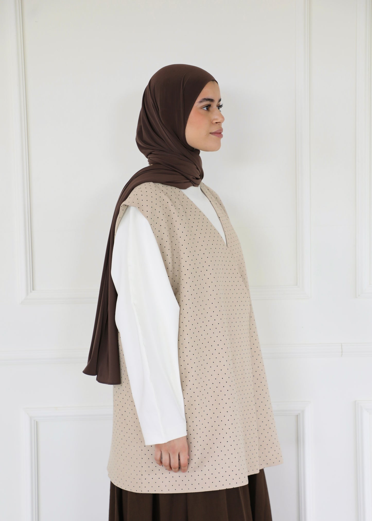 Polka dot gilet