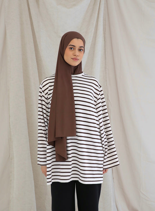 Striped oversized shirt