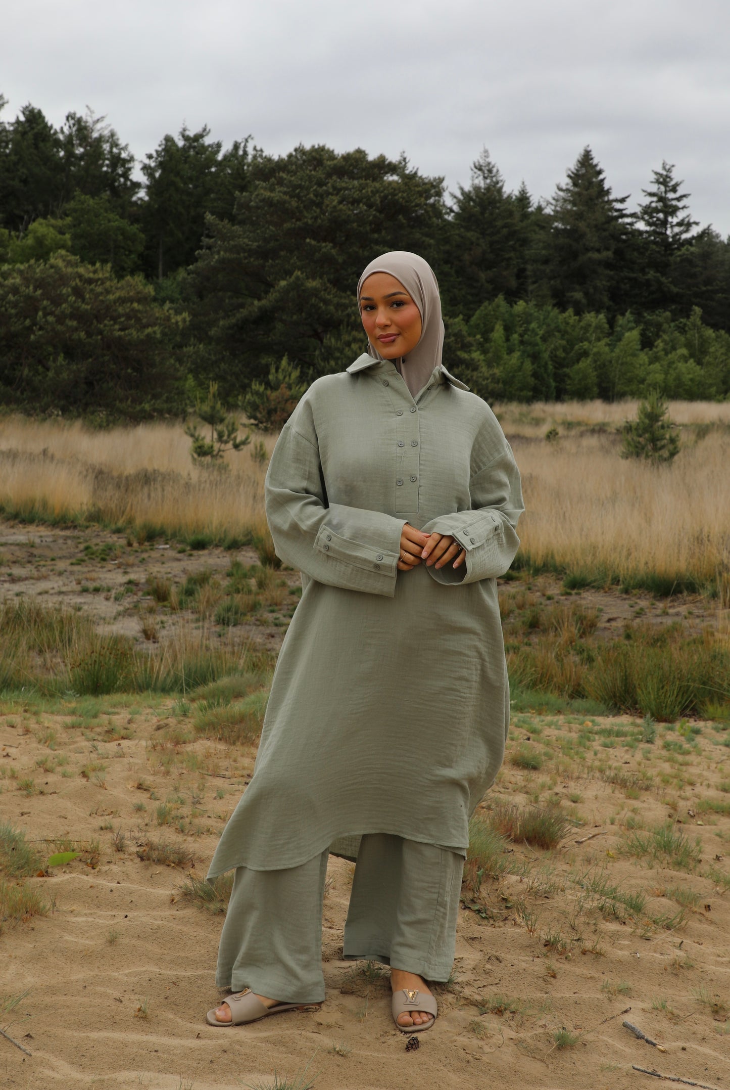 Long muslin set