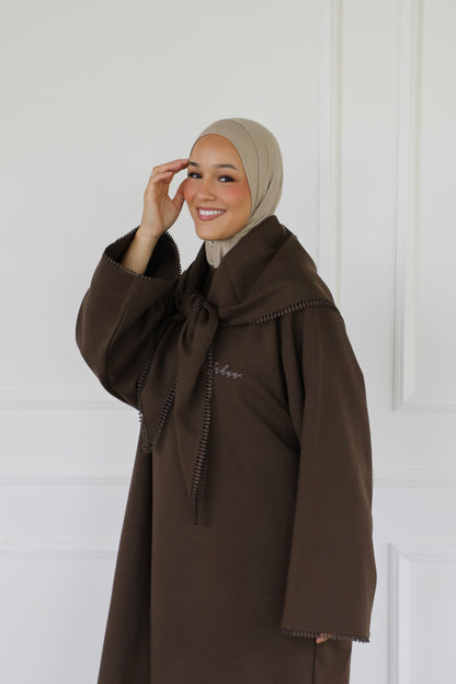 Irhaa dress with lace detail & scarf