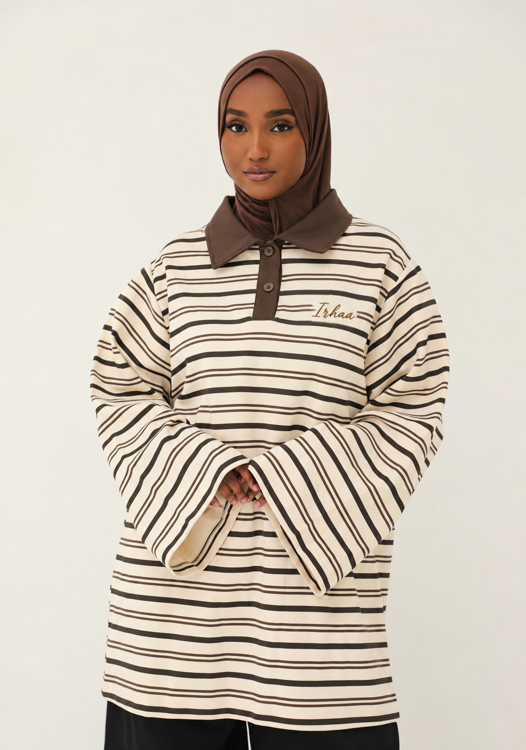 Irhaa striped polo shirt