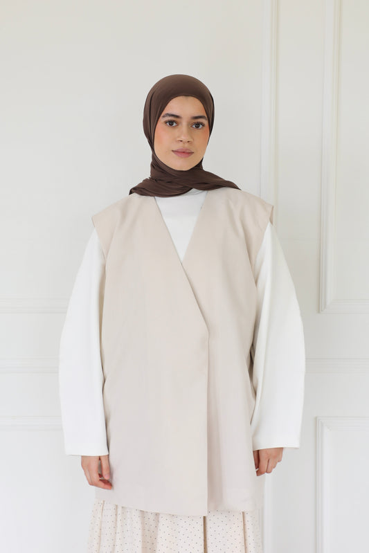 Linen gilet