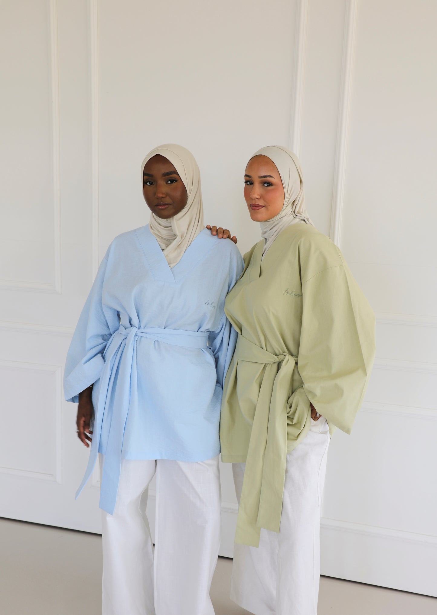 Linen shirt with belt